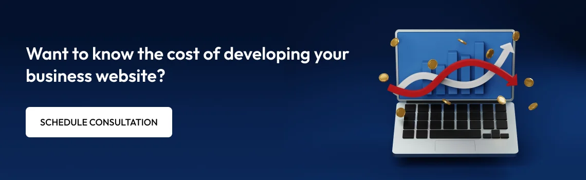 cost of developing business website