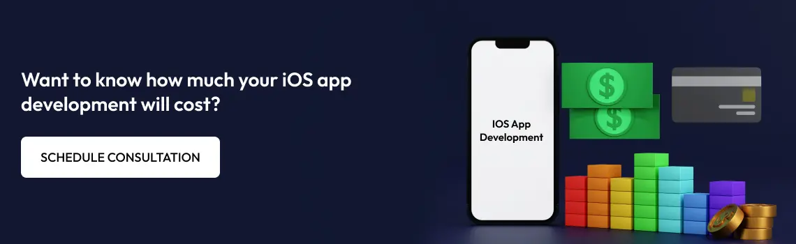iOS app development cost cta