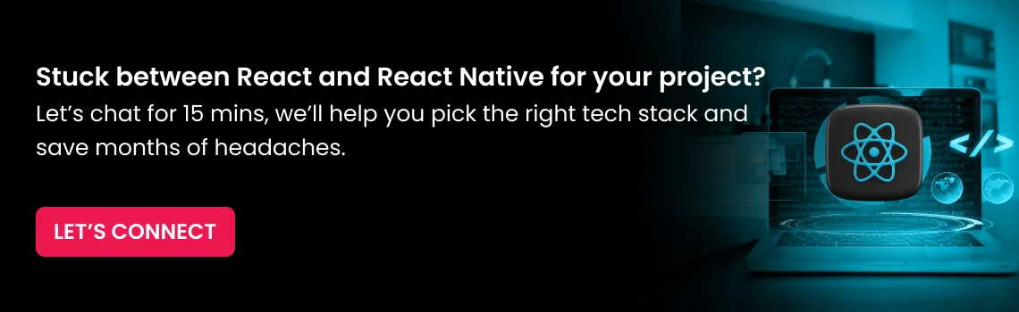 stuck between react and react native cta