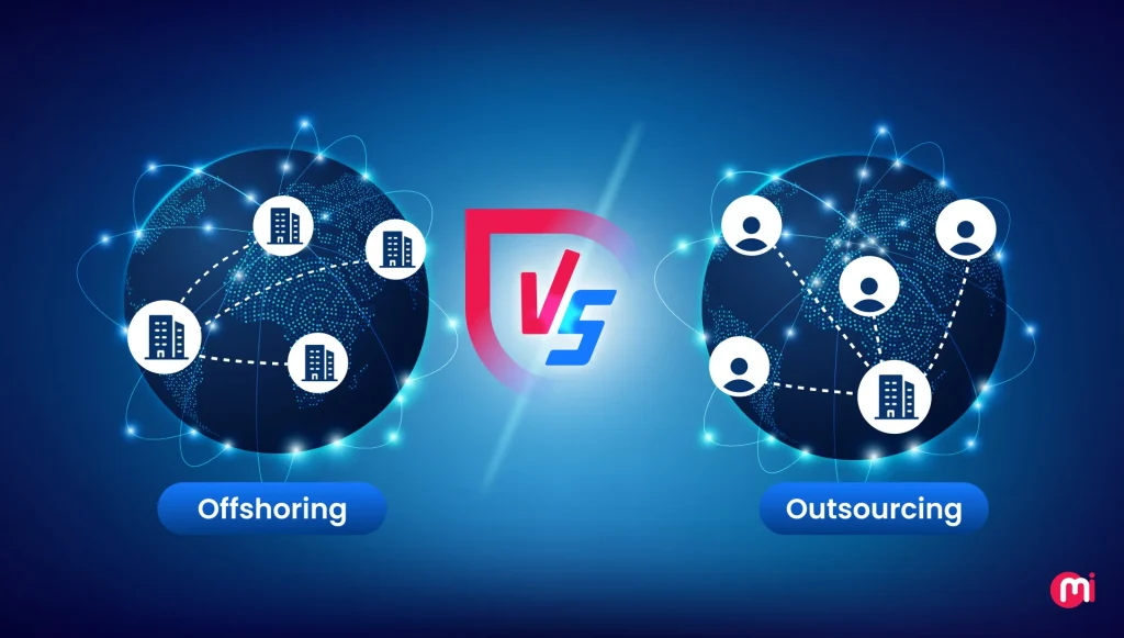 offshoring vs outsourcing in software
