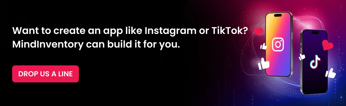 app like instagram or tiktok cta