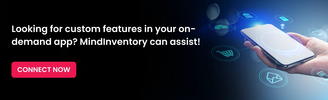 custom features in your on demand app cta