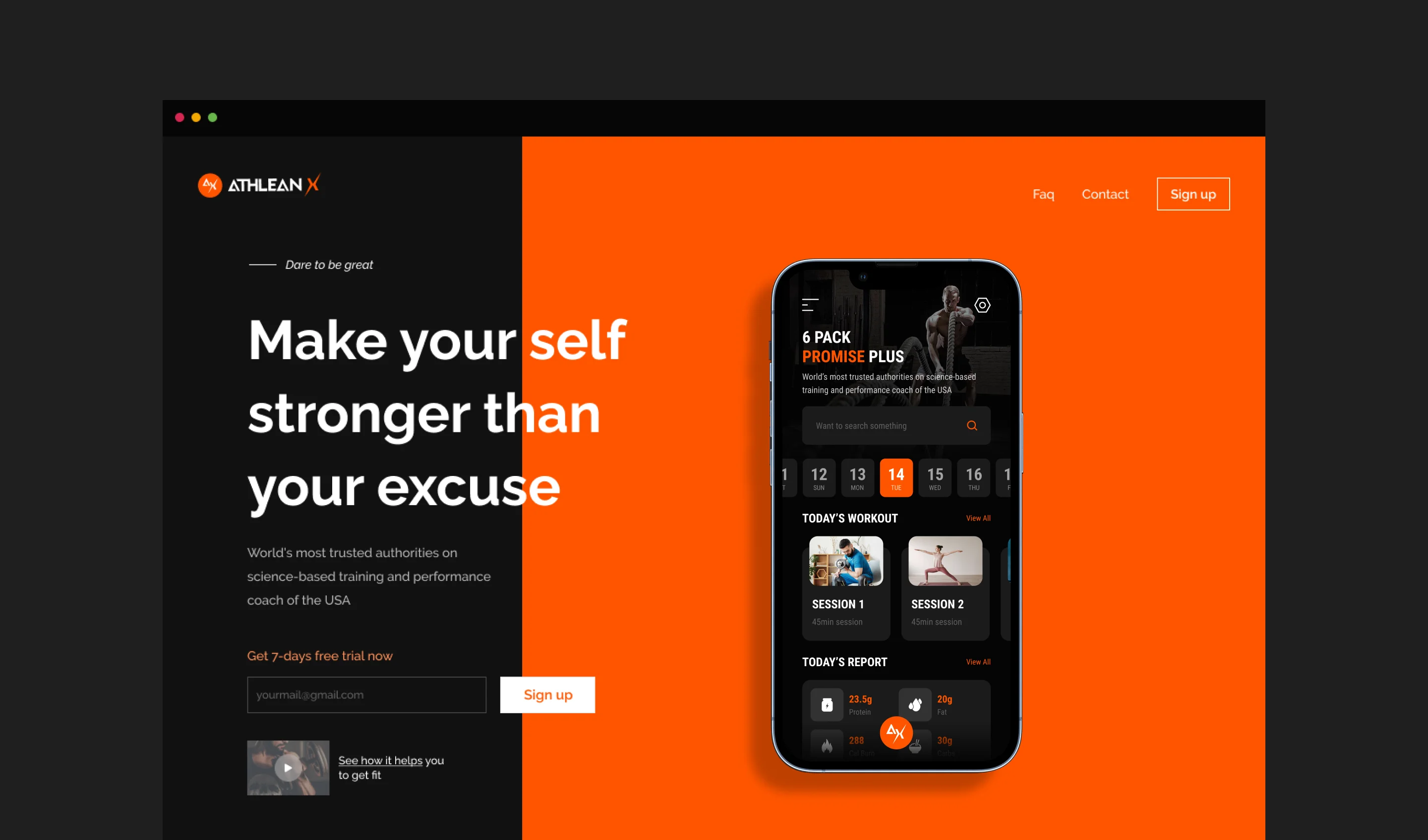 landing page