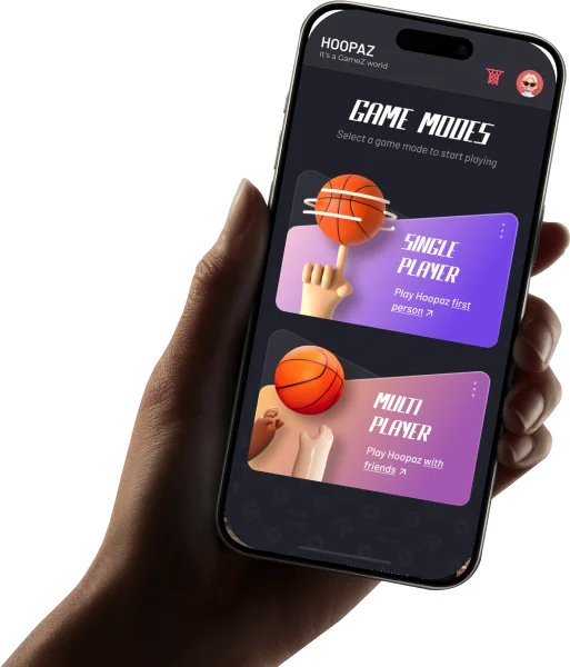 mobile screen with modes