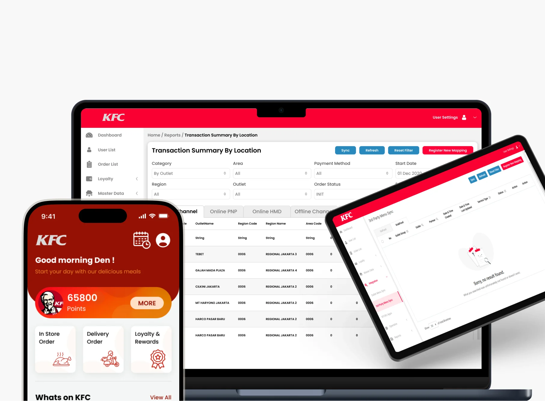 partner app screensd