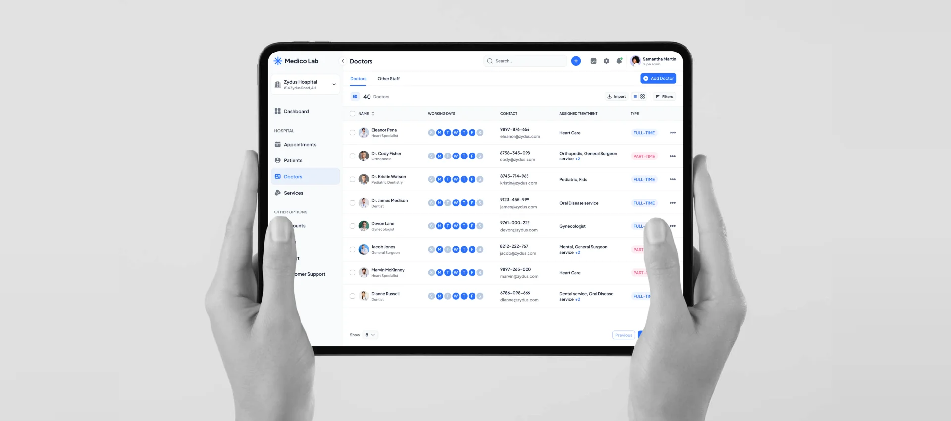Medico Doctors Screen