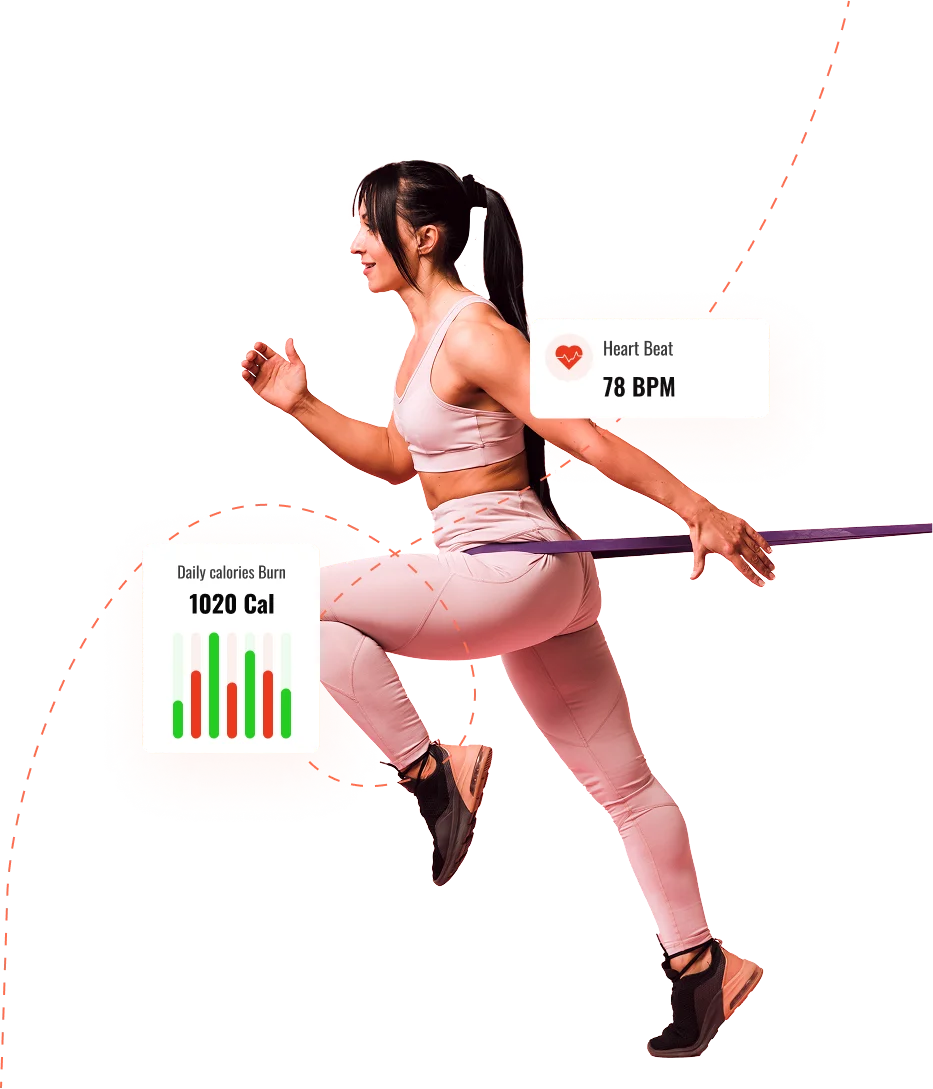 Fitness Woman running in athletic wear